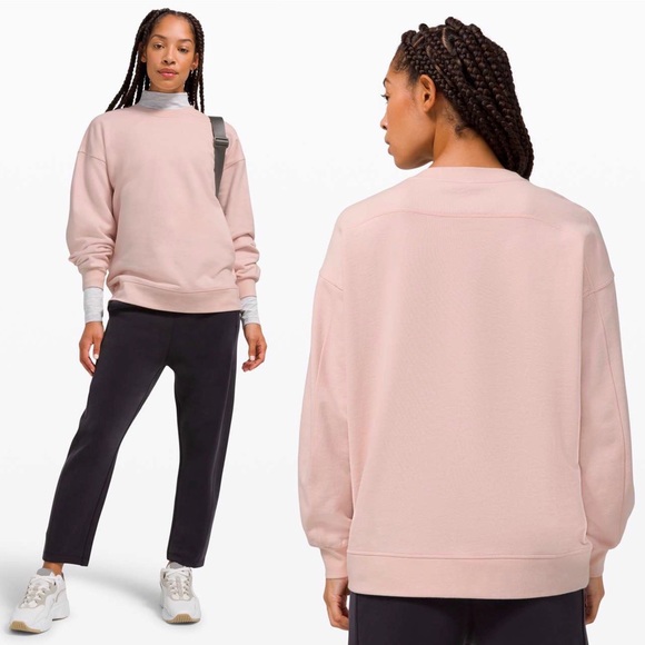LULULEMON Perfectly Oversized Crew Sweatshirt in Feather Pink - Picture 12 of 12